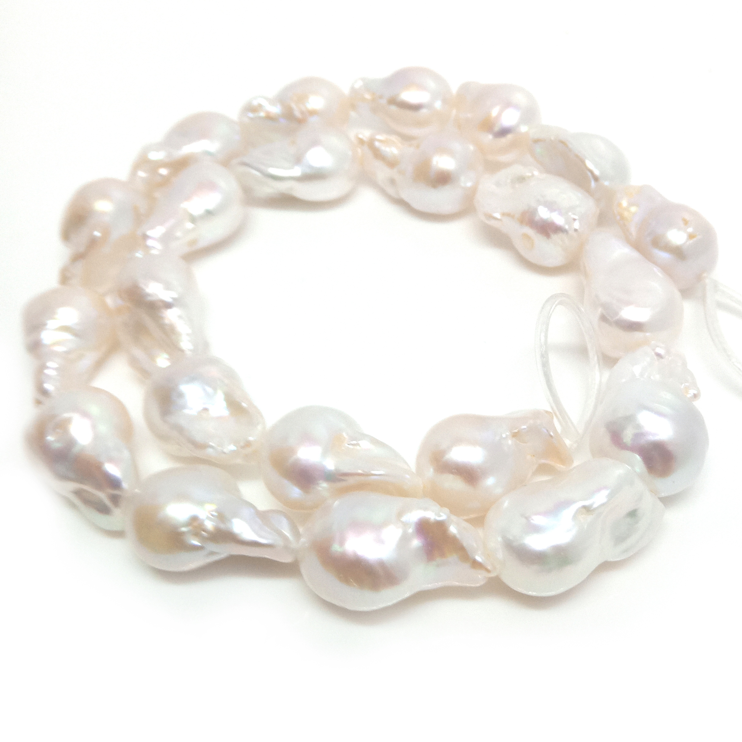 White 10-13mm Fireball Pearls